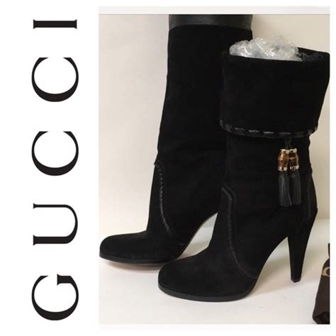 gucci bamboo boots